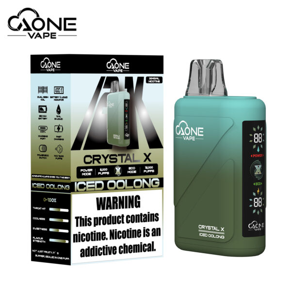 AONE Crystal X 水晶 2 代｜12000 口大容量一次性電子煙 內部升級版
